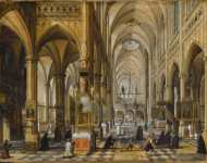 Paul Vredeman de Vries - Interior of Antwerp Cathedral